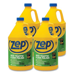 ZEP High Traffic Floor Polish, 1 gal, 4/Carton 5/GAL (ZPEZUHTFF128CT)