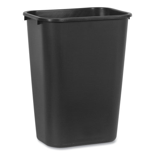 Rubbermaid Commercial Deskside Plastic Wastebasket, 10.25 gal, Plastic, Black (295700BK)