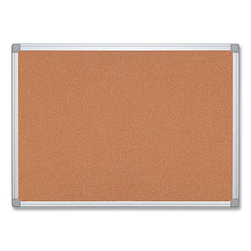 MasterVision Earth Cork Board, 48 x 36, Tan Surface, Silver Aluminum Frame (BVCCA051790)