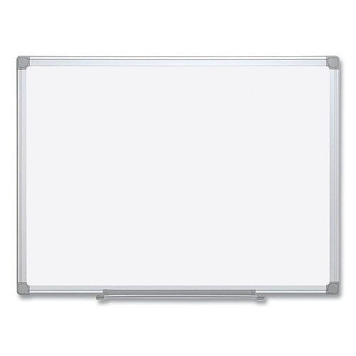 MasterVision Earth Silver Easy-Clean Dry Erase Board, 72 x 48, White Surface, Silver Aluminum Frame (MA2700790)