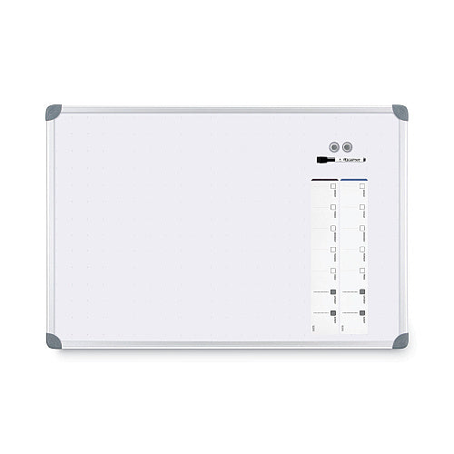 Quartet Euro-Style Magnetic Dry-Erase Aluminum Frame Boards, 36 x 24, White Surface, Silver Aluminum Frame (QRT79378)