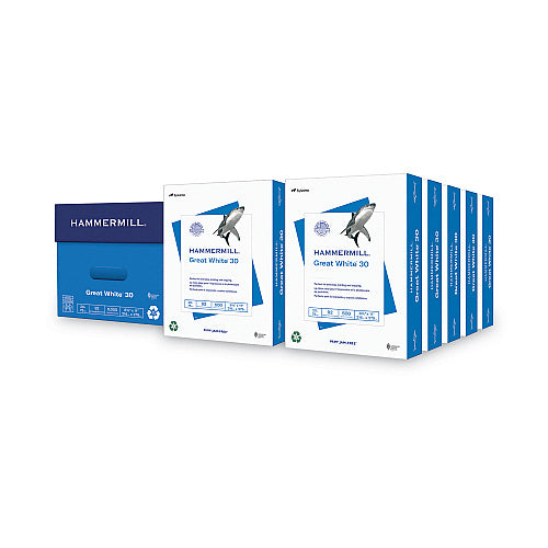 SPRUSE 30% Recycled Copy Paper, 8.5" x 11", 20 lb, 500 Sheets/Ream, 10 Reams (SPRSC70055)