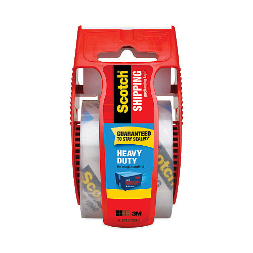 Scotch 3850 Heavy-Duty Packaging Tape with Dispenser, 1.5" Core, 1.88" x 66.66 ft, Clear (MMM142)