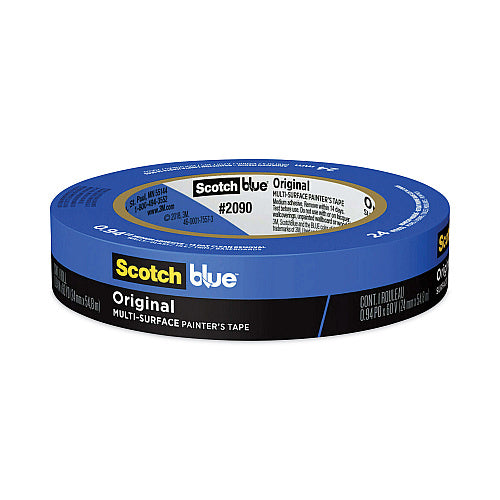 ScotchBlue Original Multi-Surface Painter's Tape, 3" Core, 0.94" x 60 yds, Blue (MMM209024A)