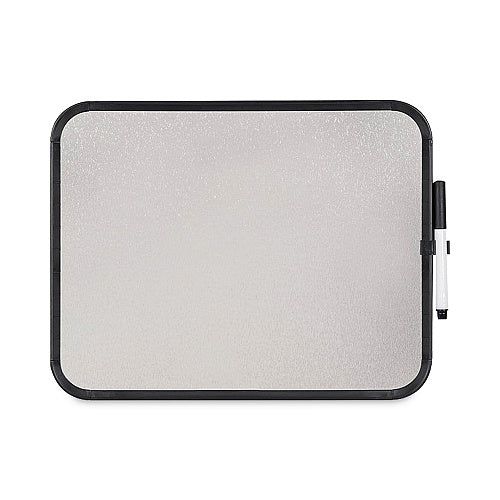 MasterVision Magnetic Dry Erase Board, 11 x 14, White Surface, Black Plastic Frame (BVCCLK020402)