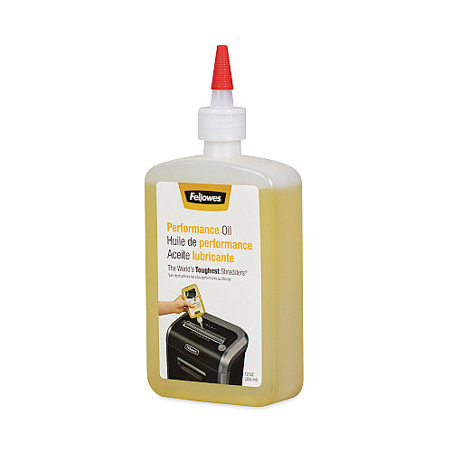 Fellowes Powershred Performance Oil, 12 oz Bottle with Extension Nozzle (FEL35250)