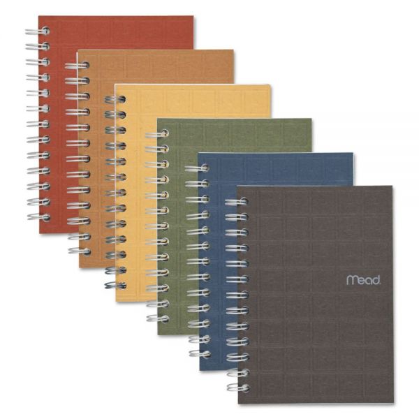 Mead Recycled Notebook, 1 Subject, Medium/College Rule, Randomly Assorted Covers, 7 x 5, 80 Sheets (MEA45186)