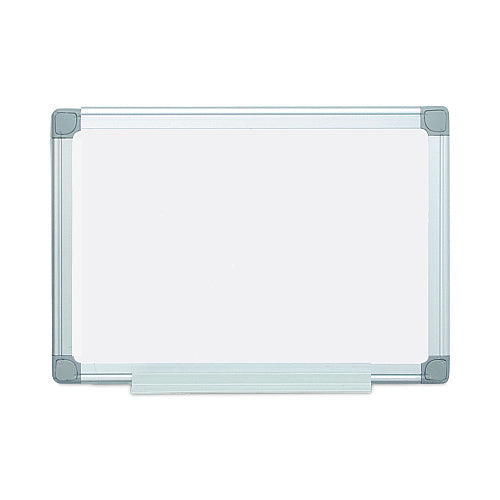 MasterVision Earth Silver Easy-Clean Dry Erase Board, Reversible, 24 x 18, White Surface, Silver Aluminum Frame (BVCMA0200790)