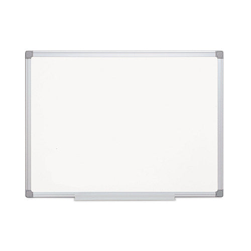 MasterVision Earth Silver Easy-Clean Dry Erase Board, Reversible, 36 x 24, White Surface, Silver Aluminum Frame (BVCMA0300790)