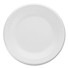 DART Concorde Foam Plate, 10.25" dia, White, 125/Pack, 4 Packs/Carton 500/CS (DCC10PWCR)