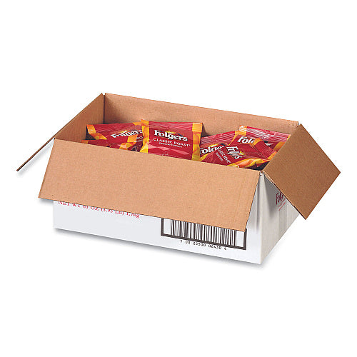 Folgers Coffee, Fraction Pack, Classic Roast, 1.5oz, 42/Carton (FOL06430)