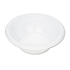 TABLEMATE Plastic Dinnerware, Bowl, 5 oz, White, 125/Pack (TBL5244WH)