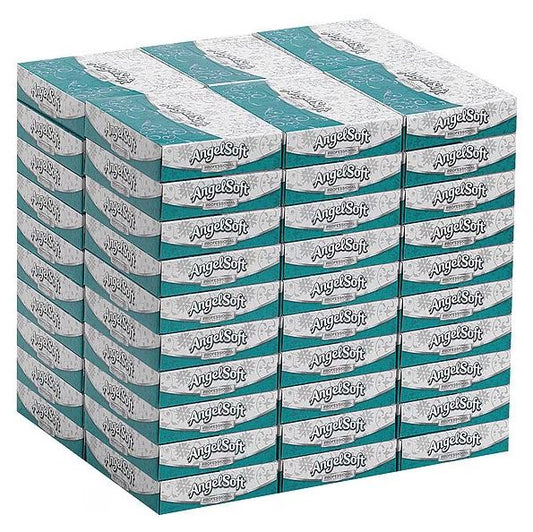 Georgia Pacific Professional Facial Tissue, 2-Ply, White, 50 Sheets/Box, 60 Boxes/Carton (48550)