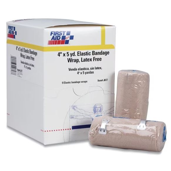 Reusable Elastic Bandage Wrap, 4" x 15 ft, PK9, 6PK (G806434679)