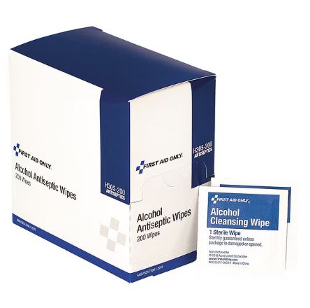 Alcohol Cleansing Pads, 1-1/4x2-5/8, PK200, (G9504503)