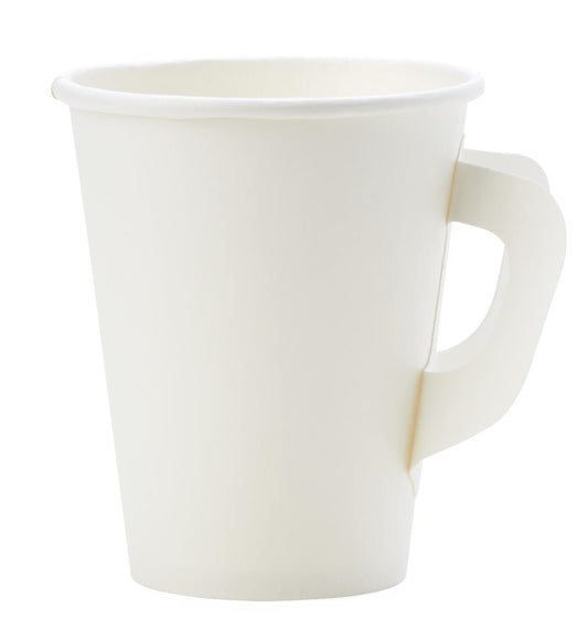 Disposable Handled Drinking Cups, 1000/CS, 8oz,  (NON7008HDL)