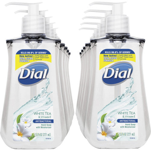 Dial White, Tea Scented, Antibacterial Hand Soap, 7.5 OZ, 12/CS (02660CT)