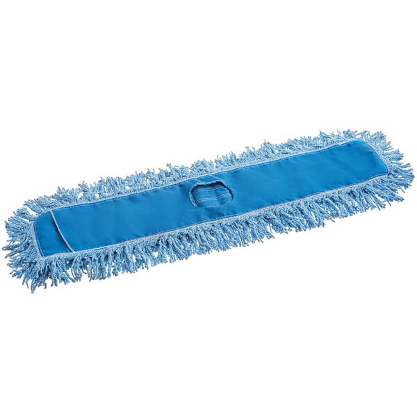 36"x 5"  Blue Twisted-Loop Blend Dust Mop