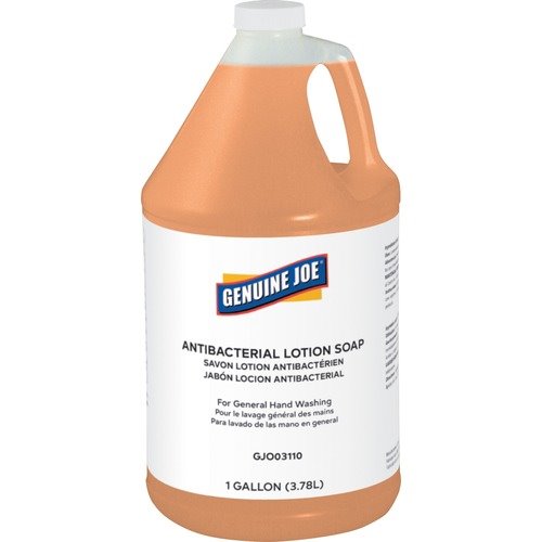 Genuine Joe® Soap, Antibacterial, Lotion, 1 Gallon, Orange
