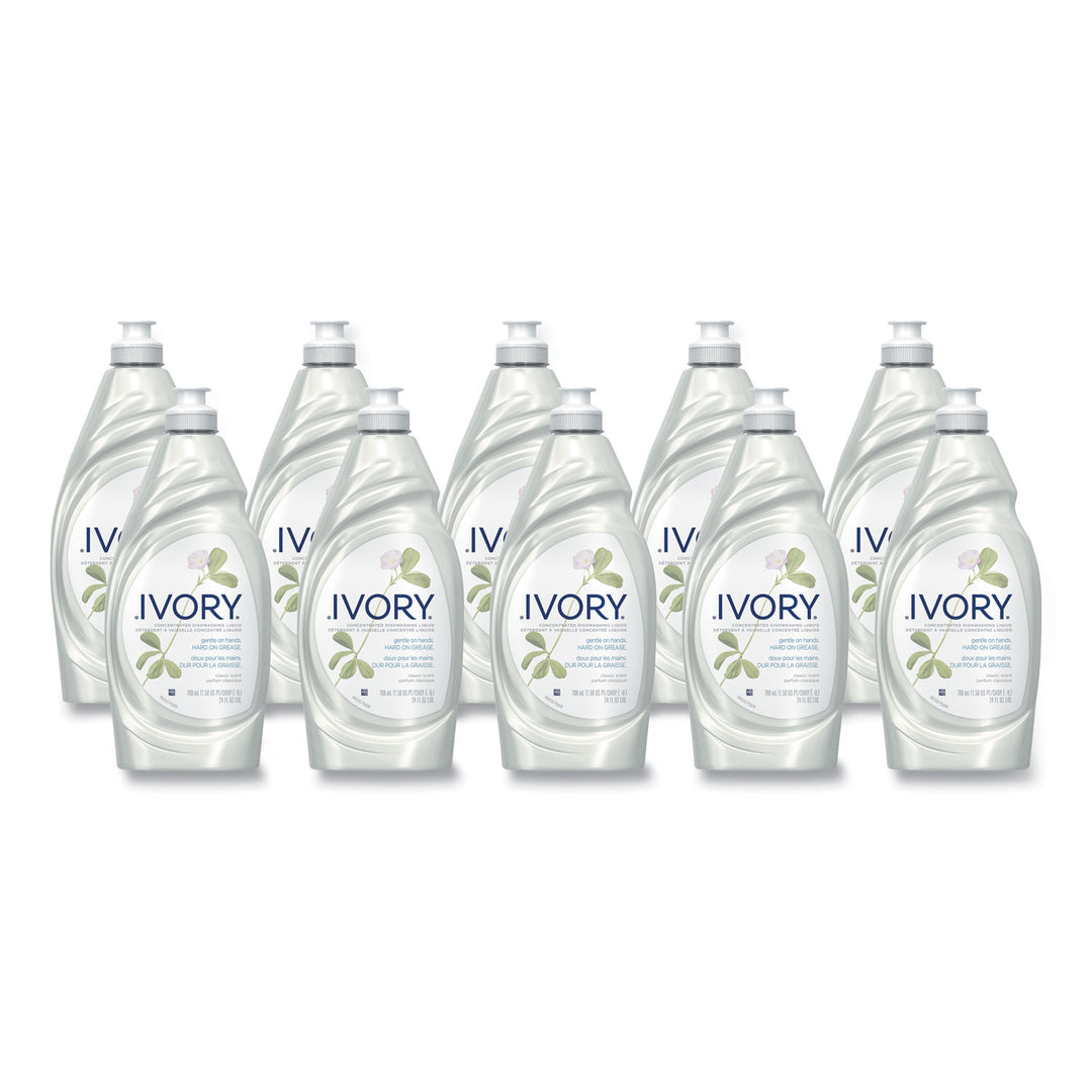 Ivory Dish Detergent, Classic Scent, 24 oz Bottle, 10/Carton (25574)