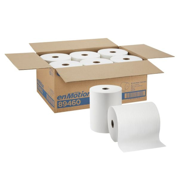 Enmotion White High Cap, EPA Compliant Towel Rolls, 10 In., 6/800 (89460)