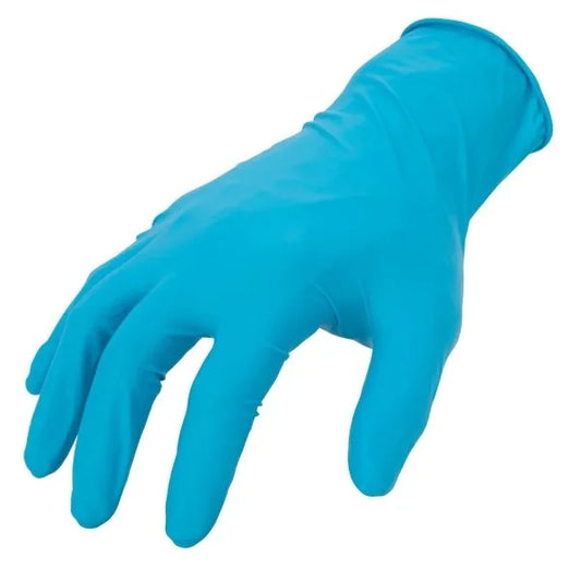 Extra Large Blue Nitrile Gloves,8mil, Ind Grade, Package Of 100