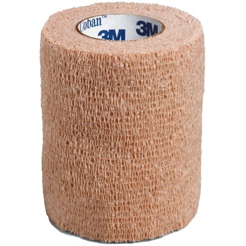 3M™ Coban Cohesive Bandage, 3 Inch x 5 Yard, Tan, 1 RL, 1/RL (481237_RL)