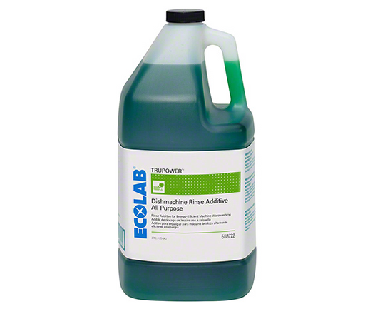 Ecolab® Trupower™ All Purpose Dishmachine Rinse Additive -4Gal/CS (ECO6113722)