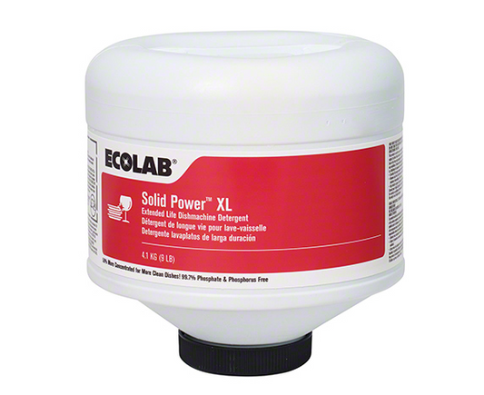 Ecolab® Solid Power™ XL Machine Warewashing Detergent, 4/CS (EL-6100185)