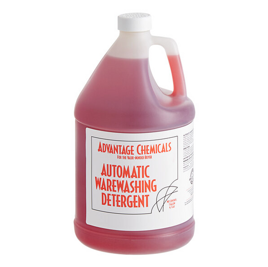 Advantage Chemicals 1 gallon / 128 oz. Concentrated Liquid Dish Washing Machine Detergent - 4/Case (146AUTODET1G)