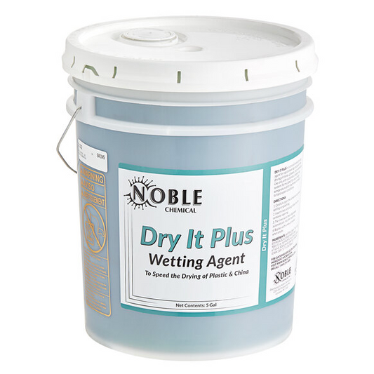 5 Gallon / 640 oz. Dry It Plus Concentrated Rinse Aid for High Temperature Dish Machines (147DRYPLUS5G)