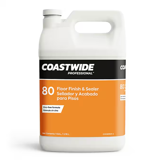 Coastwide Professional™ Floor Finish and Sealer 80, 3.78L, 4/Carton (CW080RU01-A)