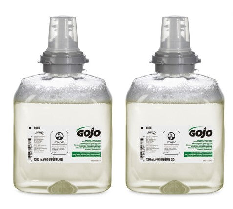 GOJO TFX Green Certified Foam Hand Cleaner Refill, Unscented, 1,200 mL, 2/Carton (566502CT)