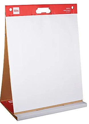 Easel Pad, 20" x 23", Tabletop with Built-In Stand, 25 Sheets, 30% Recycled, White (SPRS8024487)