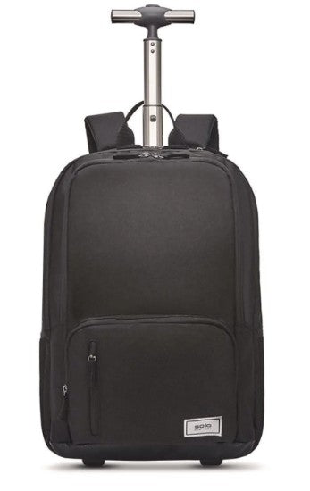 Recycled Rolling Backpack, Fits Devices Up to 15.6", 12.5 x 8 x 19, Dark Gray (USLUBN7864)