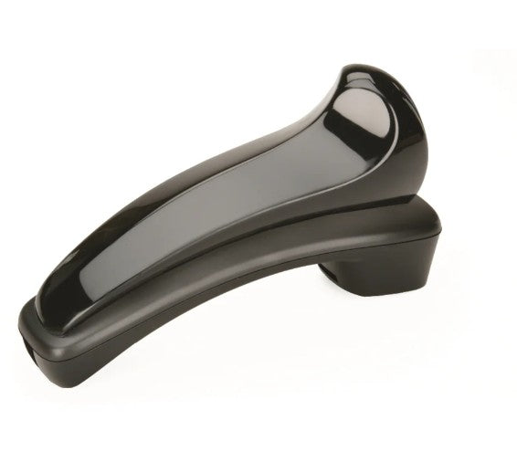 SKILCRAFT® Telephone Shoulder Rest, Curved Shape, Black (7520-01-592-3859)
