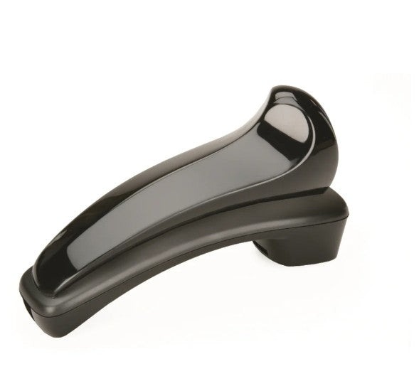 SKILCRAFT® Telephone Shoulder Rest, Curved Shape, Black (7520-01-592-3859)