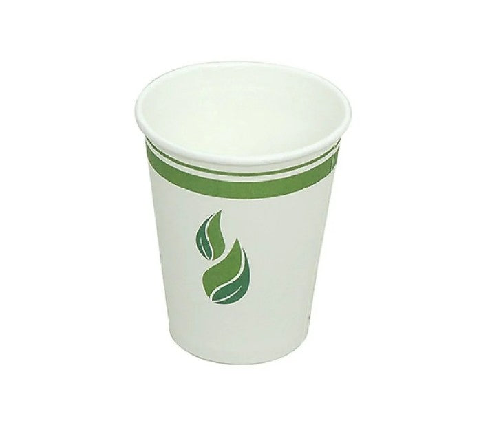 12 oz PLA-Lined Single Wall Paper Cup, Compostable (EG-P-PL-K12-W50)
