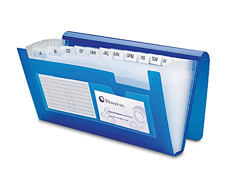 Polypropylene File, 1 Pocket, Expansion 6", Nonstandard size, Blue, Pack of 1 (SPS477072)