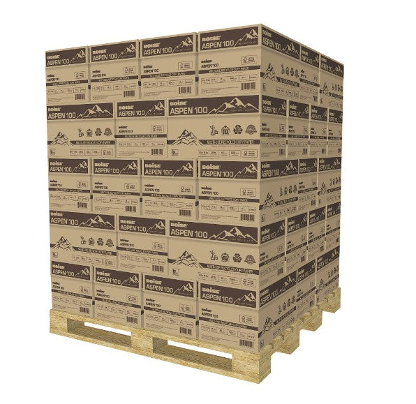Boise ASPEN Multi-Use Printer & Copy Paper, 400 Reams, White, Letter Size, 200000 Sheets Per Pallet, 20 Lb, 92 Brightness (054922SKD-DA)