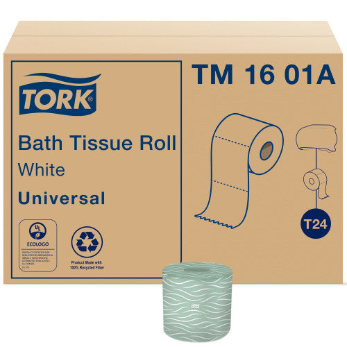 Tork Universal Bath Tissue, Septic Safe, 2-Ply, White, 500 Sheets/Roll, 48 Rolls/Carton (TM1601A)