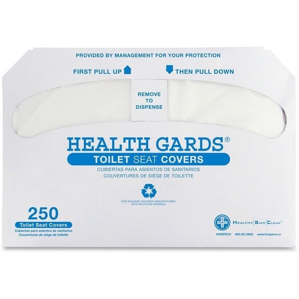 GEN Half-Fold Toilet Seat Covers, 14.75 x 16.5, White, 5,000/Carton (GVTSC5000)