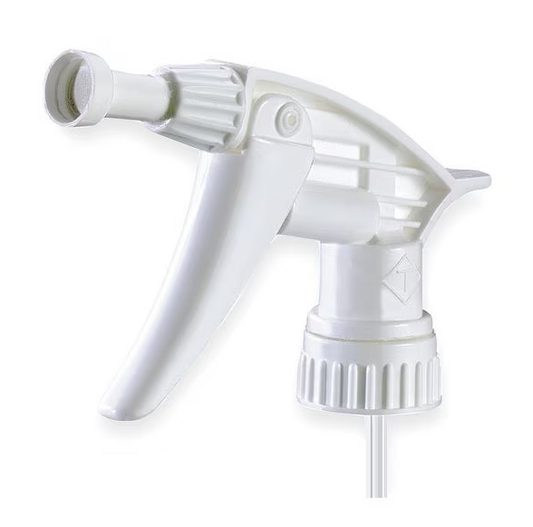 9-1/4" White, Plastic Trigger Sprayer 24/32 OZ