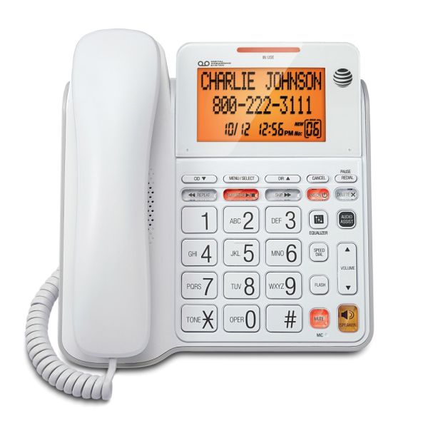 AT&T CL4940 Corded Answering System with Large Tilt Display (CL4940)